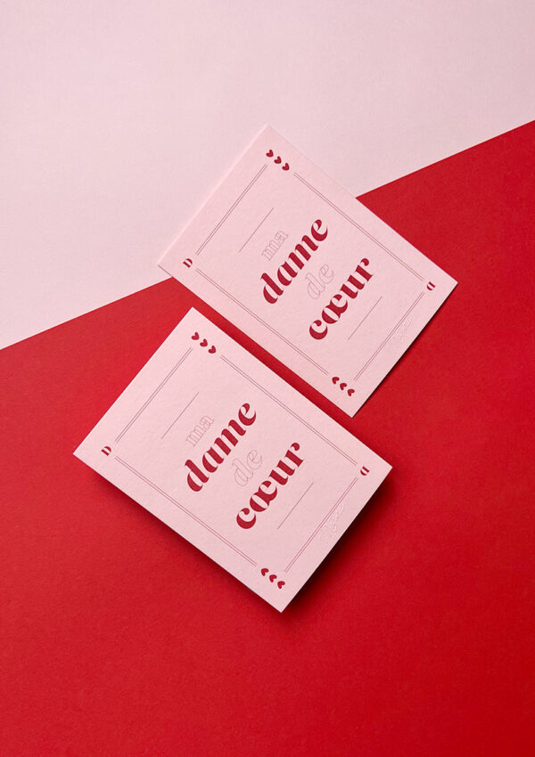 Carte dame de cœur