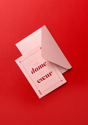 Carte dame de cœur – Image 2