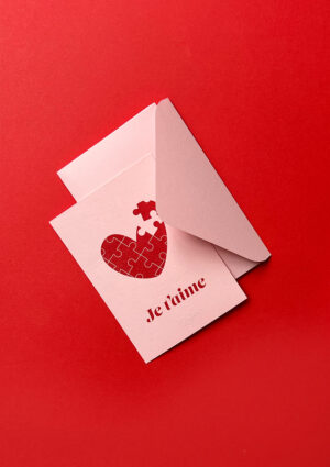 Carte cœur puzzle – Image 2
