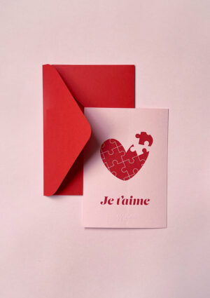 Carte cœur puzzle – Image 3